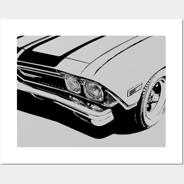 1968 Chevy Chevelle - stylized Wall Art by mal_photography